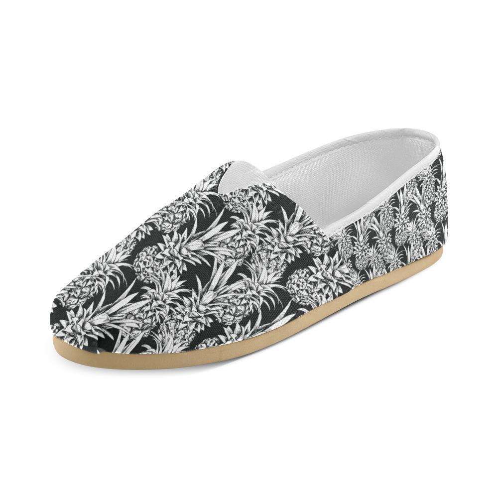 Pineapple Pattern Print Design PP08 Women Casual Shoes-JorJune.com