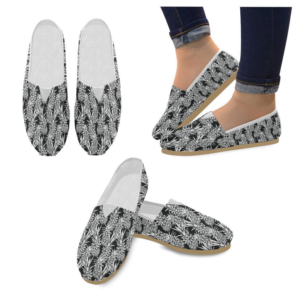 Pineapple Pattern Print Design PP08 Women Casual Shoes-JorJune.com