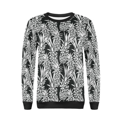 Pineapple Pattern Print Design PP08 Women Long Sleeve Sweatshirt-JorJune