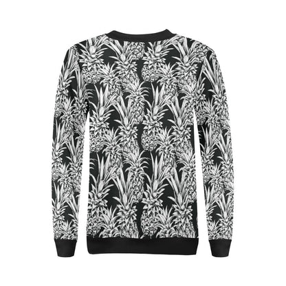 Pineapple Pattern Print Design PP08 Women Long Sleeve Sweatshirt-JorJune