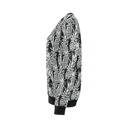 Pineapple Pattern Print Design PP08 Women Long Sleeve Sweatshirt-JorJune