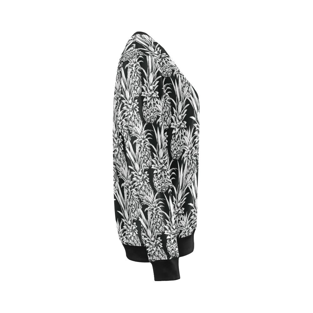 Pineapple Pattern Print Design PP08 Women Long Sleeve Sweatshirt-JorJune