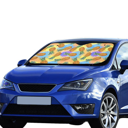 Pineapple Pattern Print Design PP09 Car Sun Shade-JorJune