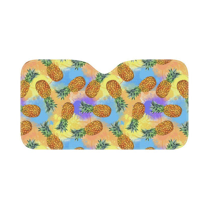 Pineapple Pattern Print Design PP09 Car Sun Shade-JorJune