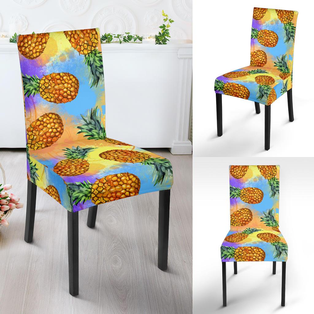 Pineapple Pattern Print Design PP09 Dining Chair Slipcover-JORJUNE.COM