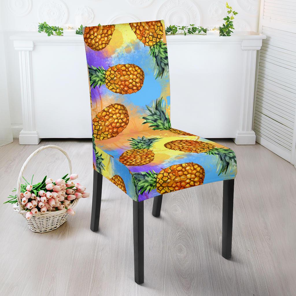 Pineapple Pattern Print Design PP09 Dining Chair Slipcover-JORJUNE.COM