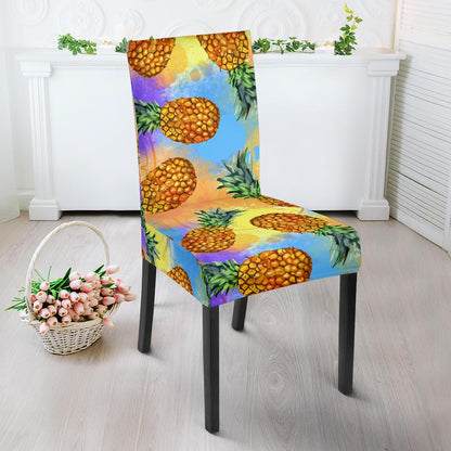 Pineapple Pattern Print Design PP09 Dining Chair Slipcover-JORJUNE.COM