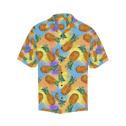 Pineapple Pattern Print Design PP09 Men Hawaiian Shirt-JorJune