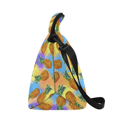 Pineapple Pattern Print Design PP09 Neoprene Lunch Bag-JorJune