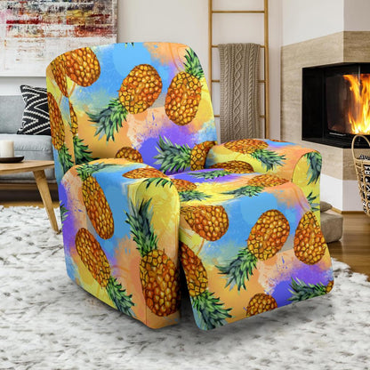 Pineapple Pattern Print Design PP09 Recliner Slipcover-JORJUNE.COM