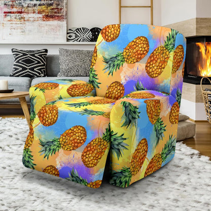 Pineapple Pattern Print Design PP09 Recliner Slipcover-JORJUNE.COM