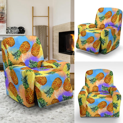 Pineapple Pattern Print Design PP09 Recliner Slipcover-JORJUNE.COM