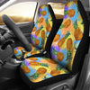 Pineapple Pattern Print Design PP09 Universal Fit Car Seat Covers-JorJune