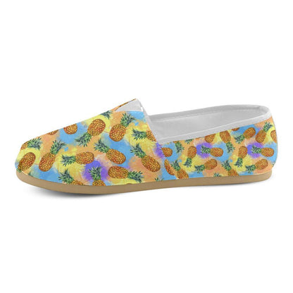 Pineapple Pattern Print Design PP09 Women Casual Shoes-JorJune.com