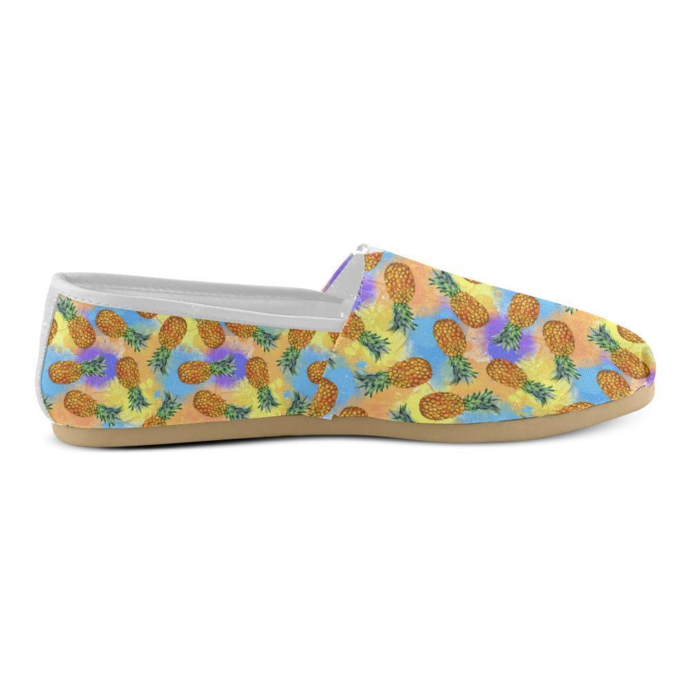 Pineapple Pattern Print Design PP09 Women Casual Shoes-JorJune.com