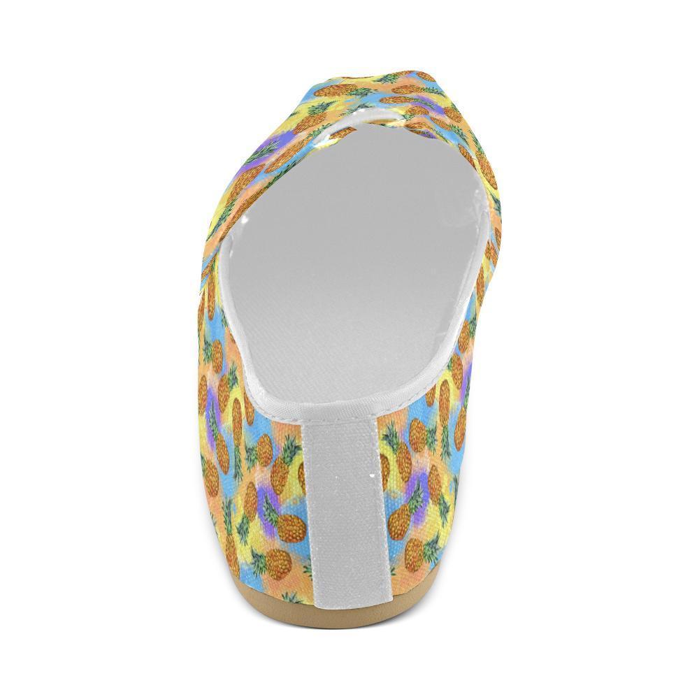 Pineapple Pattern Print Design PP09 Women Casual Shoes-JorJune.com