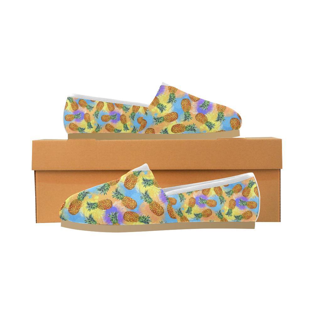 Pineapple Pattern Print Design PP09 Women Casual Shoes-JorJune.com