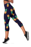 Pineapple Pattern Women Capris