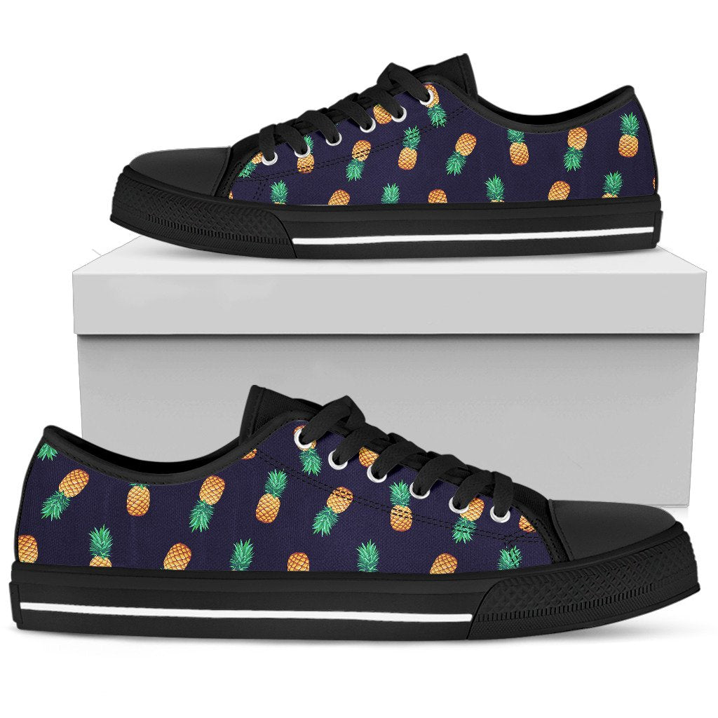 Pineapple Pattern Women Low Top Shoes