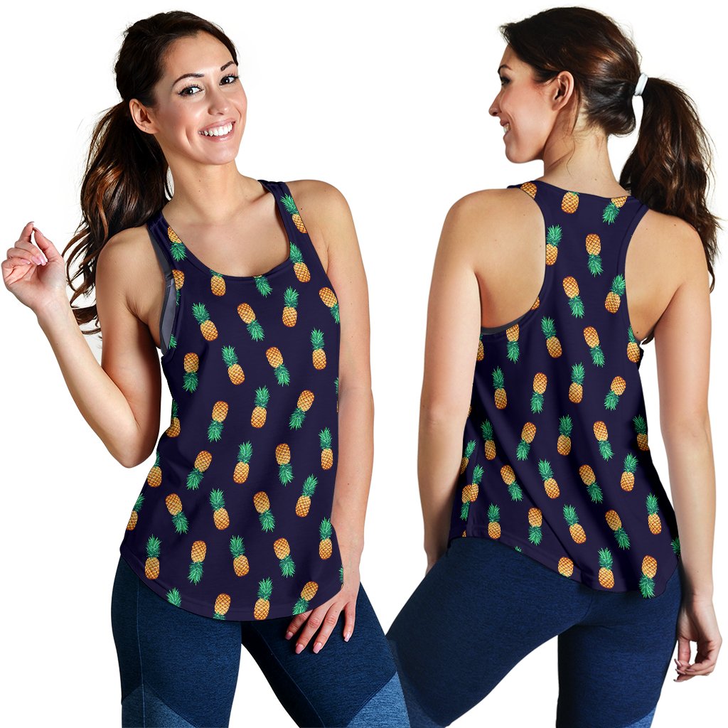 Pineapple Pattern Women Racerback Tank Top