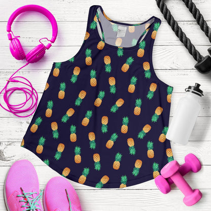 Pineapple Pattern Women Racerback Tank Top