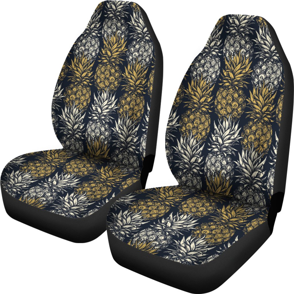 Pineapple Print Design Pattern Universal Fit Car Seat Covers