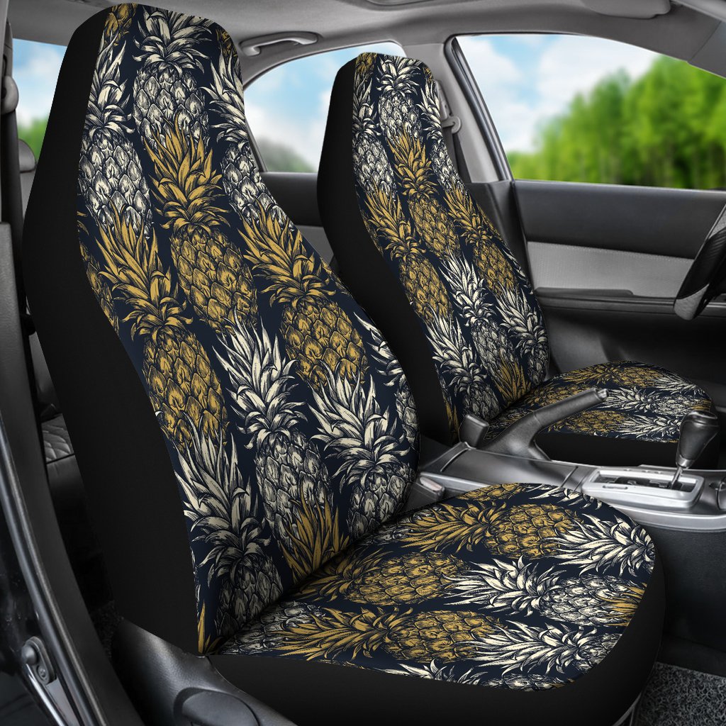 Pineapple Print Design Pattern Universal Fit Car Seat Covers