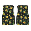 Pineapple Tropical Flower Print Pattern Car Floor Mats-JORJUNE.COM