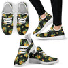 Pineapple Tropical Flower Print Pattern Mesh Knit Sneakers Shoes