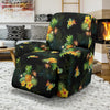 Pineapple Tropical Flower Print Pattern Recliner Slipcover-JORJUNE.COM