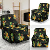 Pineapple Tropical Flower Print Pattern Recliner Slipcover-JORJUNE.COM