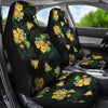 Pineapple Tropical Flower Print Pattern Universal Fit Car Seat Covers-JorJune