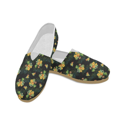 Pineapple Tropical Flower Print Pattern Women Casual Shoes-JorJune.com