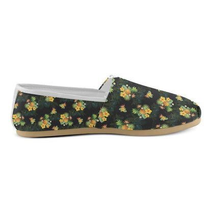 Pineapple Tropical Flower Print Pattern Women Casual Shoes-JorJune.com
