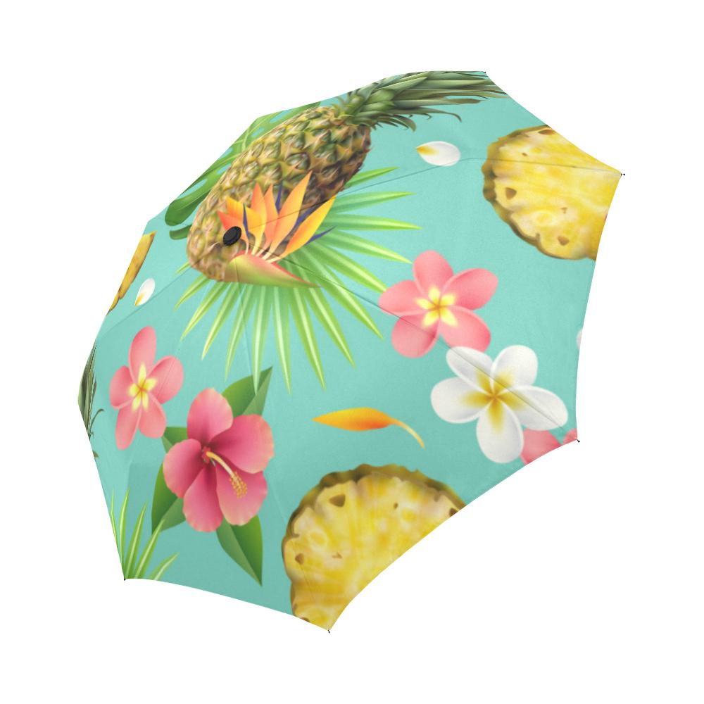 Pineapple Tropical Fresh Automatic Foldable Umbrella