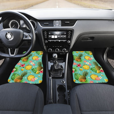 Hibiscus Pineapple Hawaiian Tropical Car Floor Mats