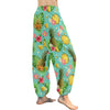 Hibiscus Pineapple Hawaiian Tropical Harem Pants