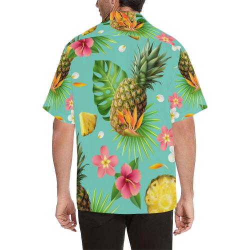 Pineapple Tropical Fresh Men Hawaiian Shirt