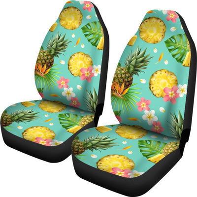 Hibiscus Pineapple Hawaiian Tropical Universal Fit Car Seat Covers