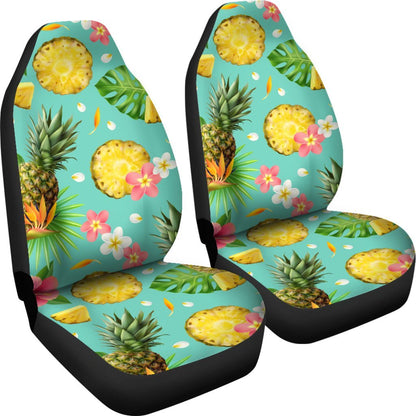 Hibiscus Pineapple Hawaiian Tropical Universal Fit Car Seat Covers