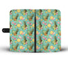 Hibiscus Pineapple Hawaiian Tropical Wallet Phone Case