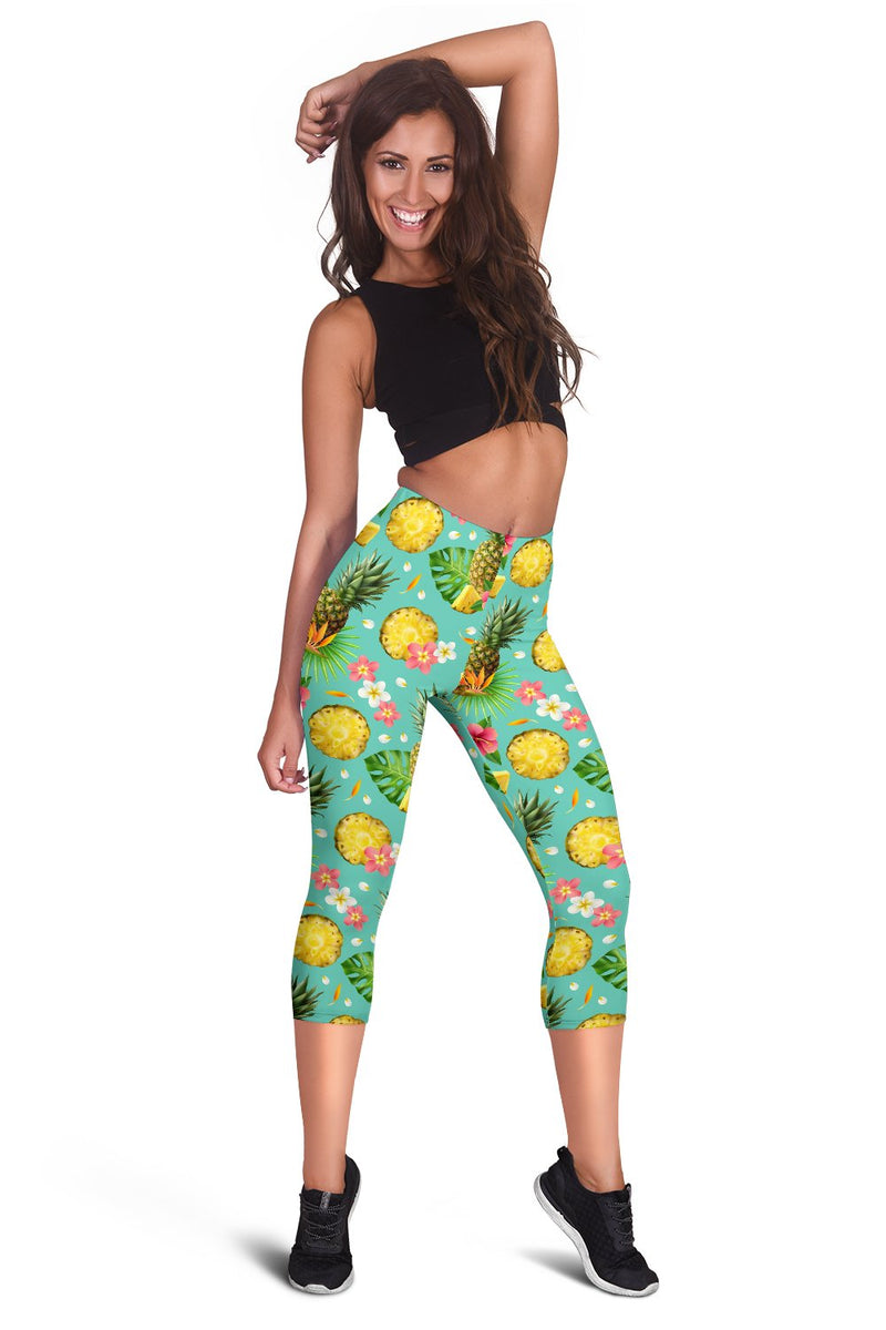 Pineapple Tropical Fresh Women Capris