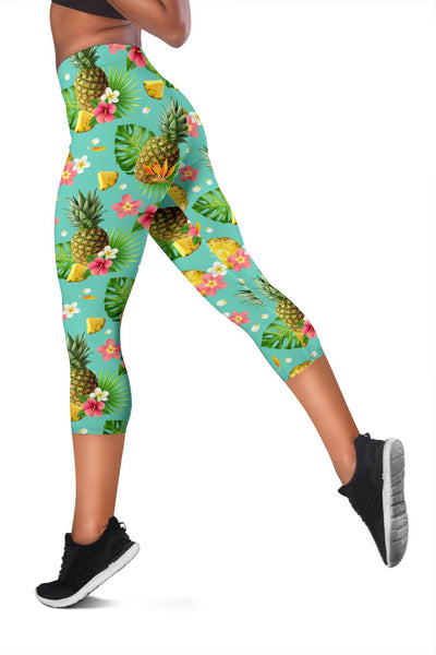 Pineapple Tropical Fresh Women Capris