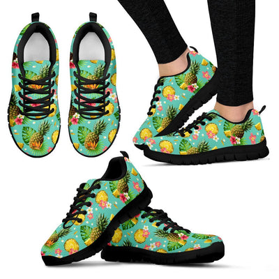 Hibiscus Pineapple Hawaiian Tropical Women Sneakers
