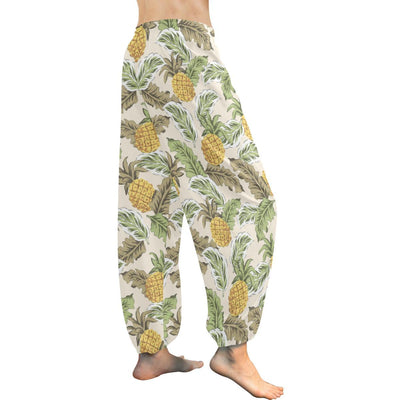 Pineapple Vintage Tropical leaves Harem Pants