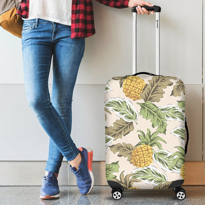 Pineapple Vintage Tropical leaves Luggage Protective Cover