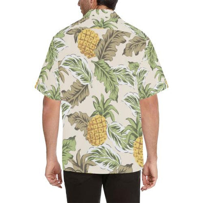 Pineapple Vintage Tropical Men Hawaiian Shirt