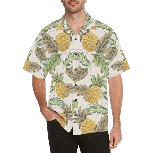 Pineapple Vintage Tropical Men Hawaiian Shirt