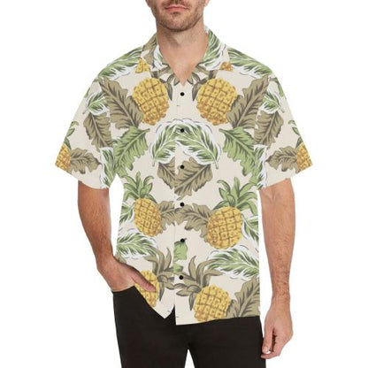 Pineapple Vintage Tropical Men Hawaiian Shirt