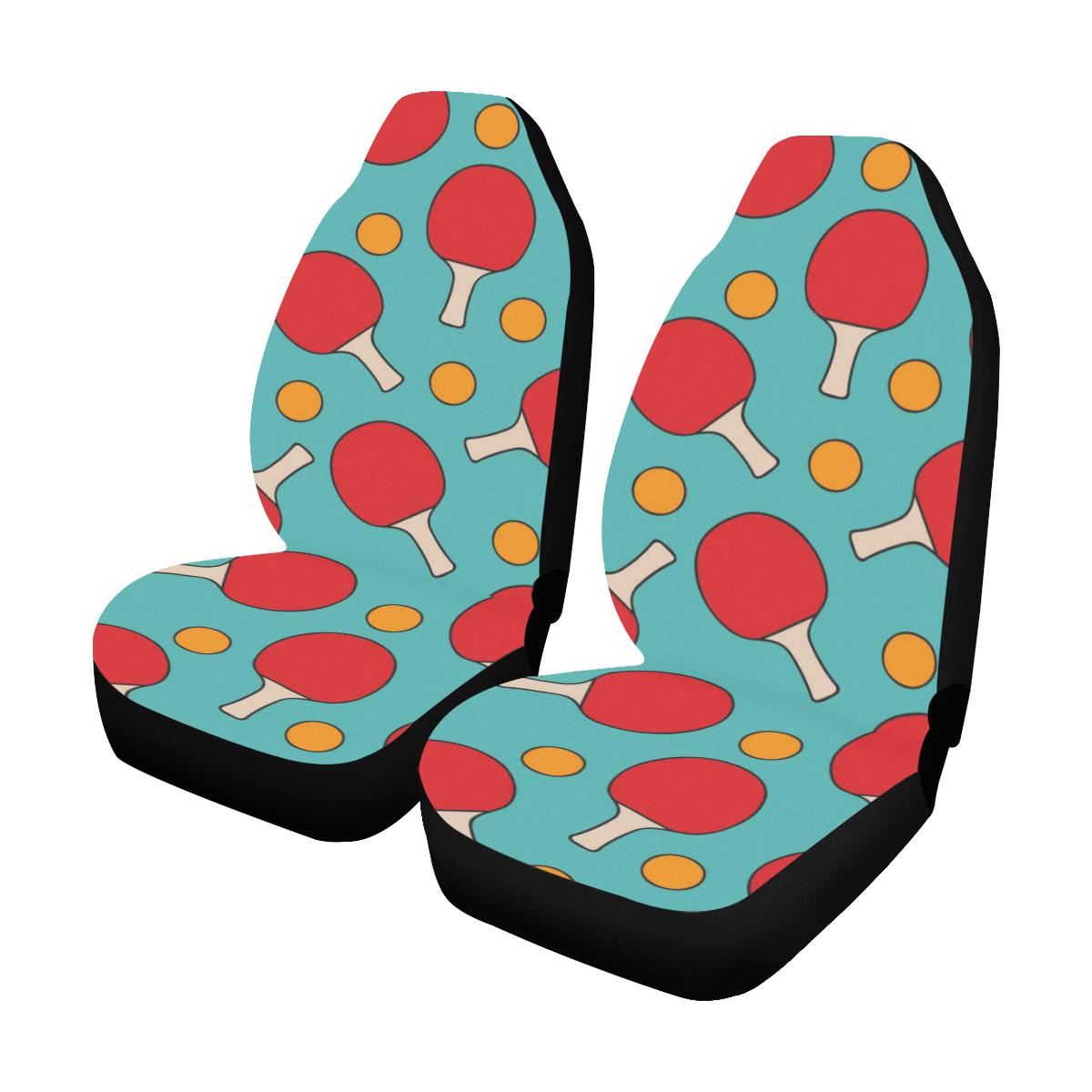 Ping Pong Pattern Print Design A01 Car Seat Covers (Set of 2)-JORJUNE.COM